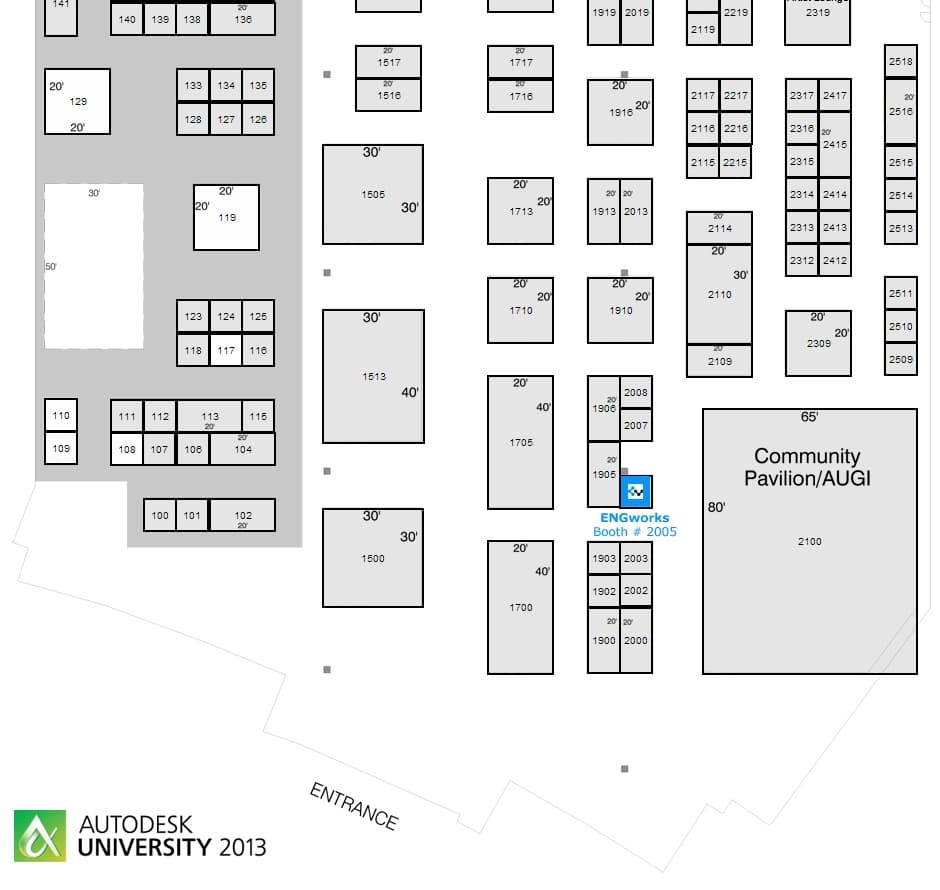 Autodesk University - AU 2013 - ENGworks Booth 2005